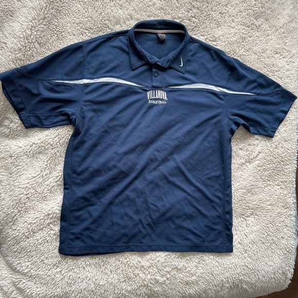 Nike Villanova Basketball Team Dri-Fit Polo Shirt Classic 90’s Style / size XL - Picture 2 of 9